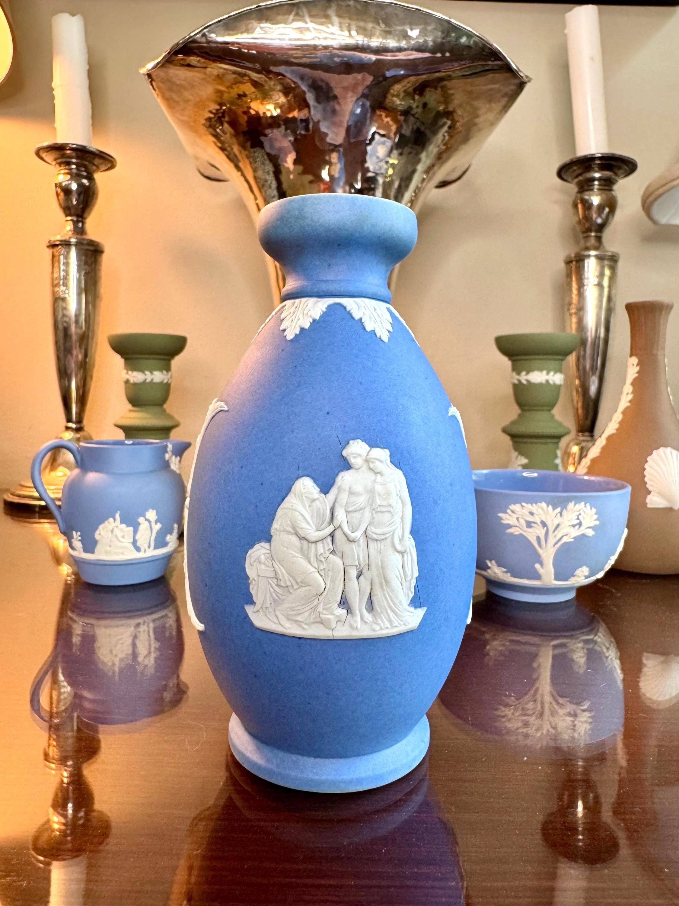 Wedgwood Jasperware Blue Vase - Etsy