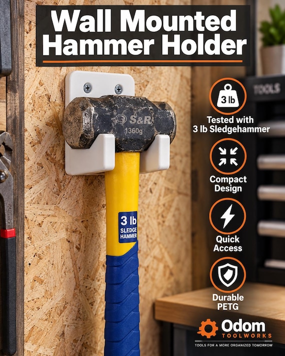 Wall Mounted Hammer Holder