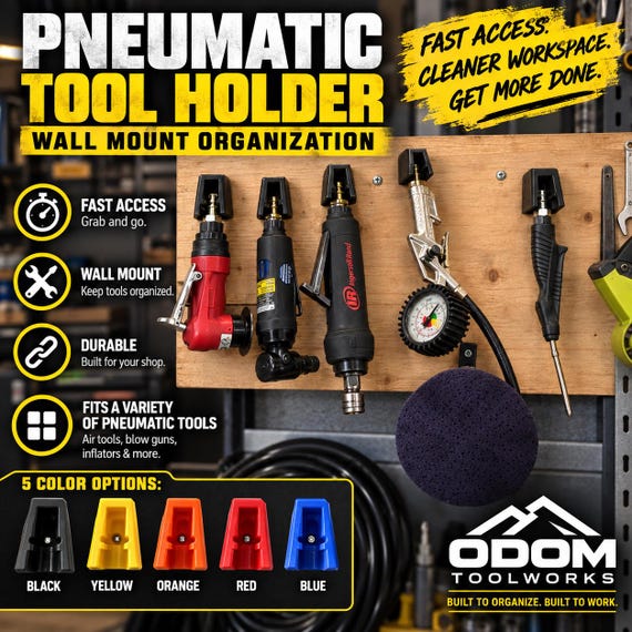 Pneumatic Tool Holder | Air Tool Wall Mount