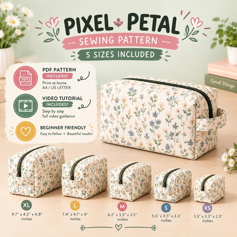 Fabric Pouch Sewing - Etsy UK