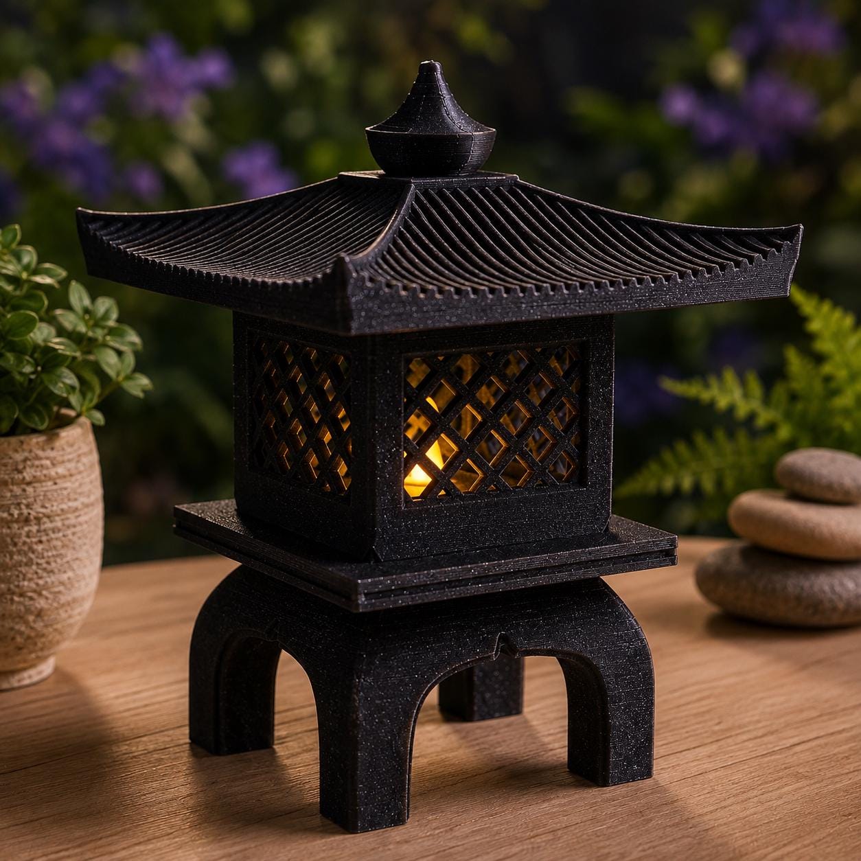 工芸品 horatan Japanese Toro Lantern - Etsy