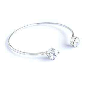 Swarovski Spike Crystal Bangle Bracelet-- Adjustable