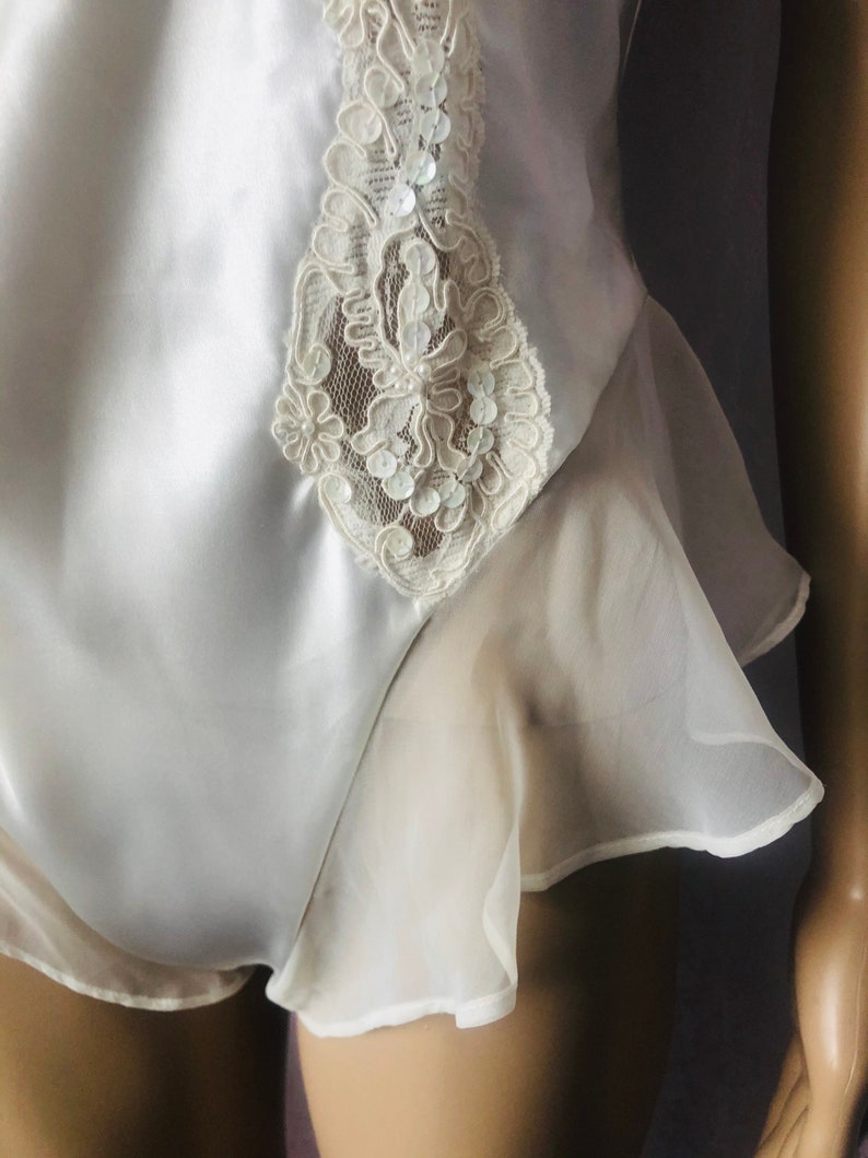 Vintage 90/'s VICTORIA/'S SECRET Teddy and Robe Bridal Size Large