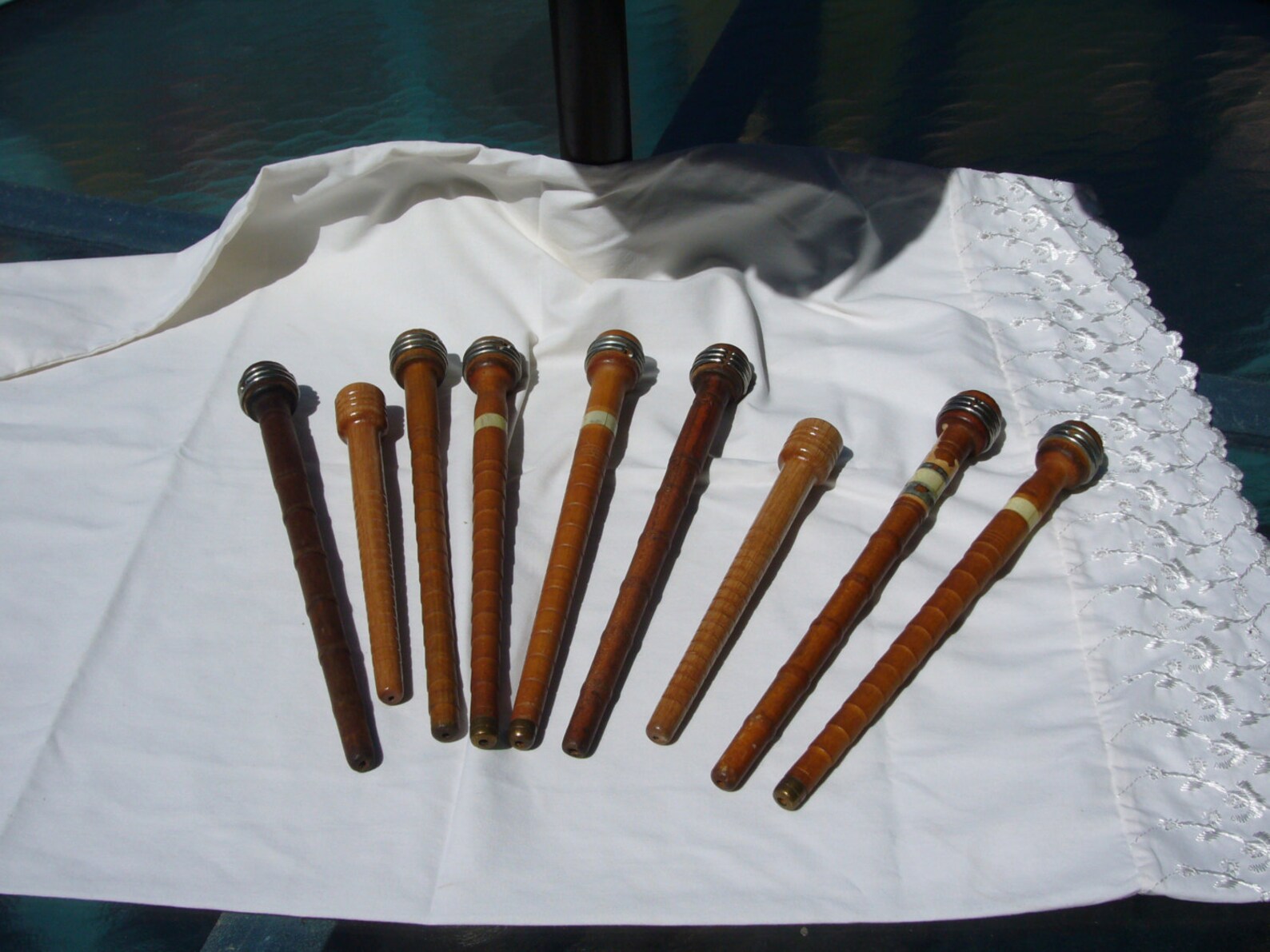 Wooden Sewing Spindles With Various Finishes Etsy
