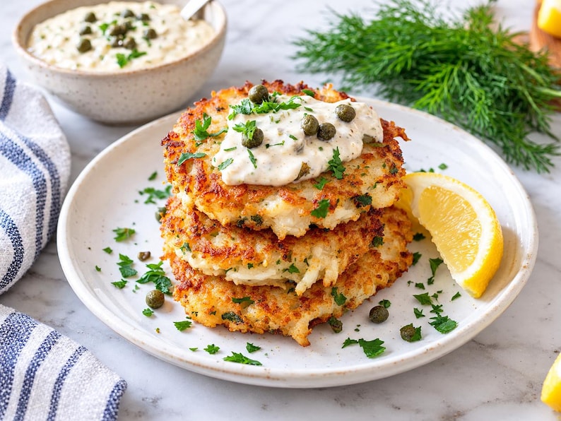 Crab Cake Latkes With Garlic-caper Aioli Recipe PDF - Etsy