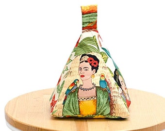 Frida Tea Fabric Door Stop (unfilled)  Door Weight, Housewarming Gift, Doorstopper