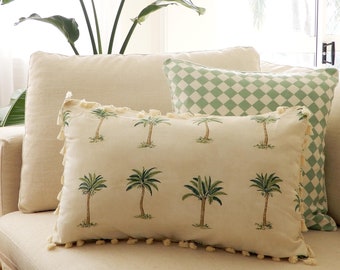 palm tree cushion covers