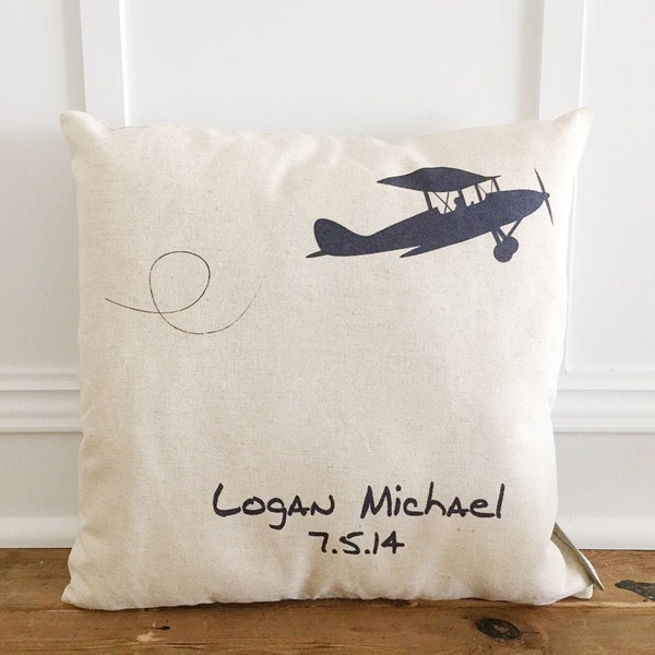 Custom Airplane Pillow Cover