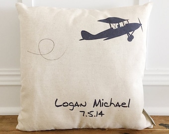 Custom Airplane Pillow Cover