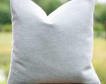 DOVE || Indoor/Outdoor Gray Geometric Pillow Cover • Outdoor Pillow • Sunbrella Pillow • Outdoor Lumbar Pillow • Grey Outdoor Pillow