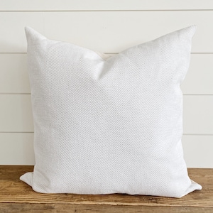 Rylan Neutral Herringbone Pillow Cover- neutral pillow - nursery pillow - ivory pillow - cream pillow - lumbar pillow - extra long lumbar