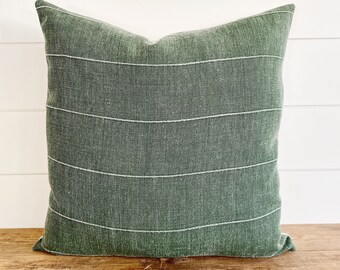 Green throw pillow | Etsy