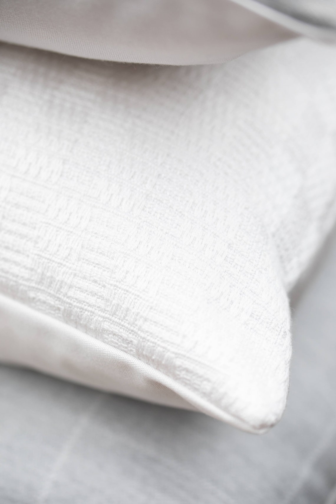 ALABASTER Innen/Außen Weißes Korbkissen Bezug Weißes | Etsy