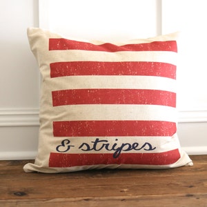 Stars & Stripes American Flag Pillow Cover Set Fourth of July Decor 4th of July Decor 4th of July Pillow Fourth of July Pillow Flag image 3