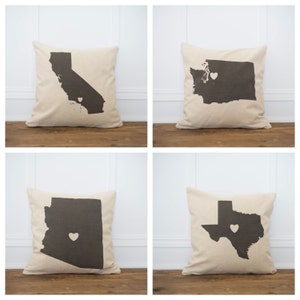 Personalized City & State pillow Cover