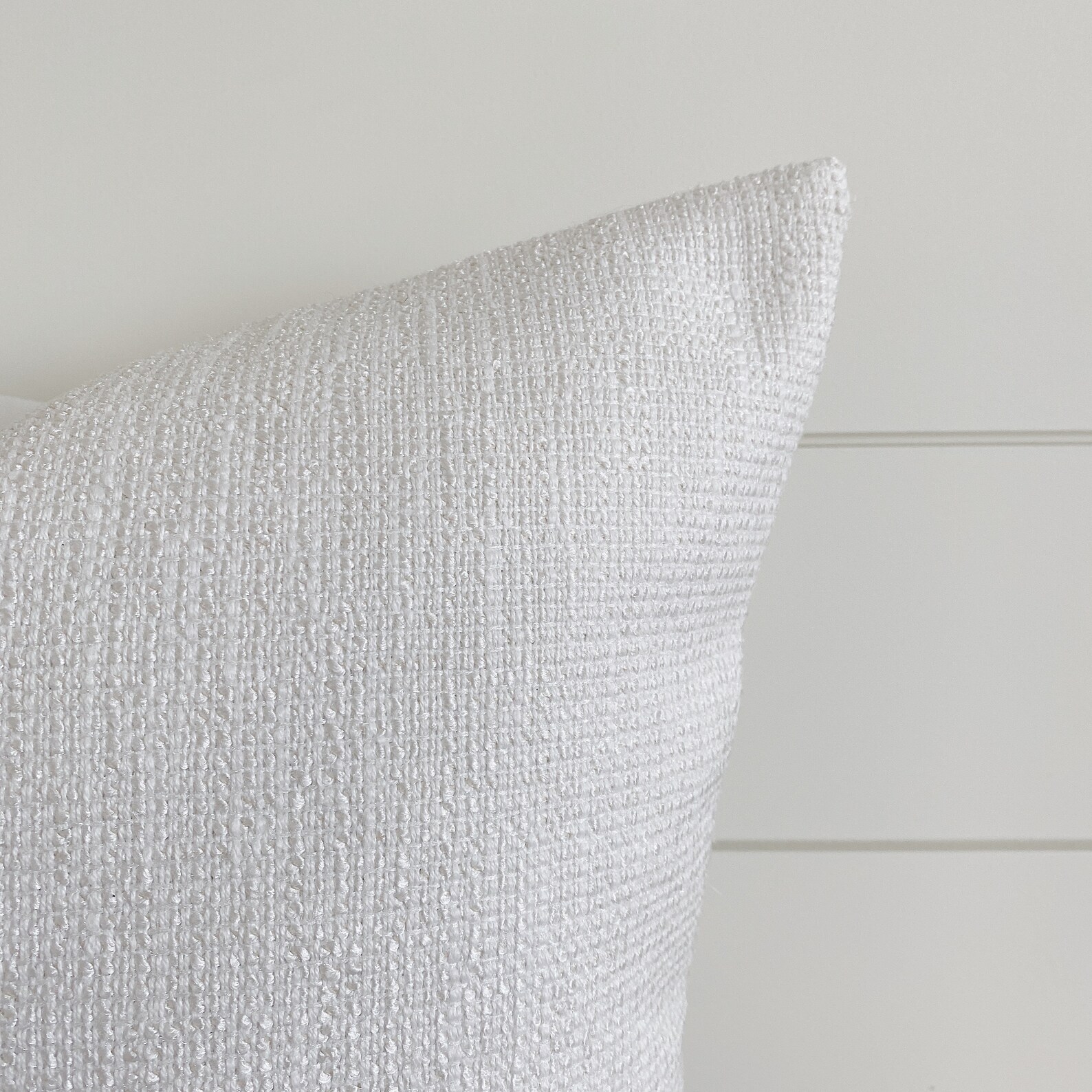 ARIA Indoor/outdoor White Woven Pillow Cover White Pillow Etsy