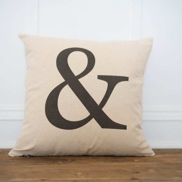 Ampersand Pillow - Etsy