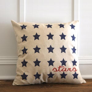 Stars & Stripes American Flag Pillow Cover Set Fourth of July Decor 4th of July Decor 4th of July Pillow Fourth of July Pillow Flag image 2