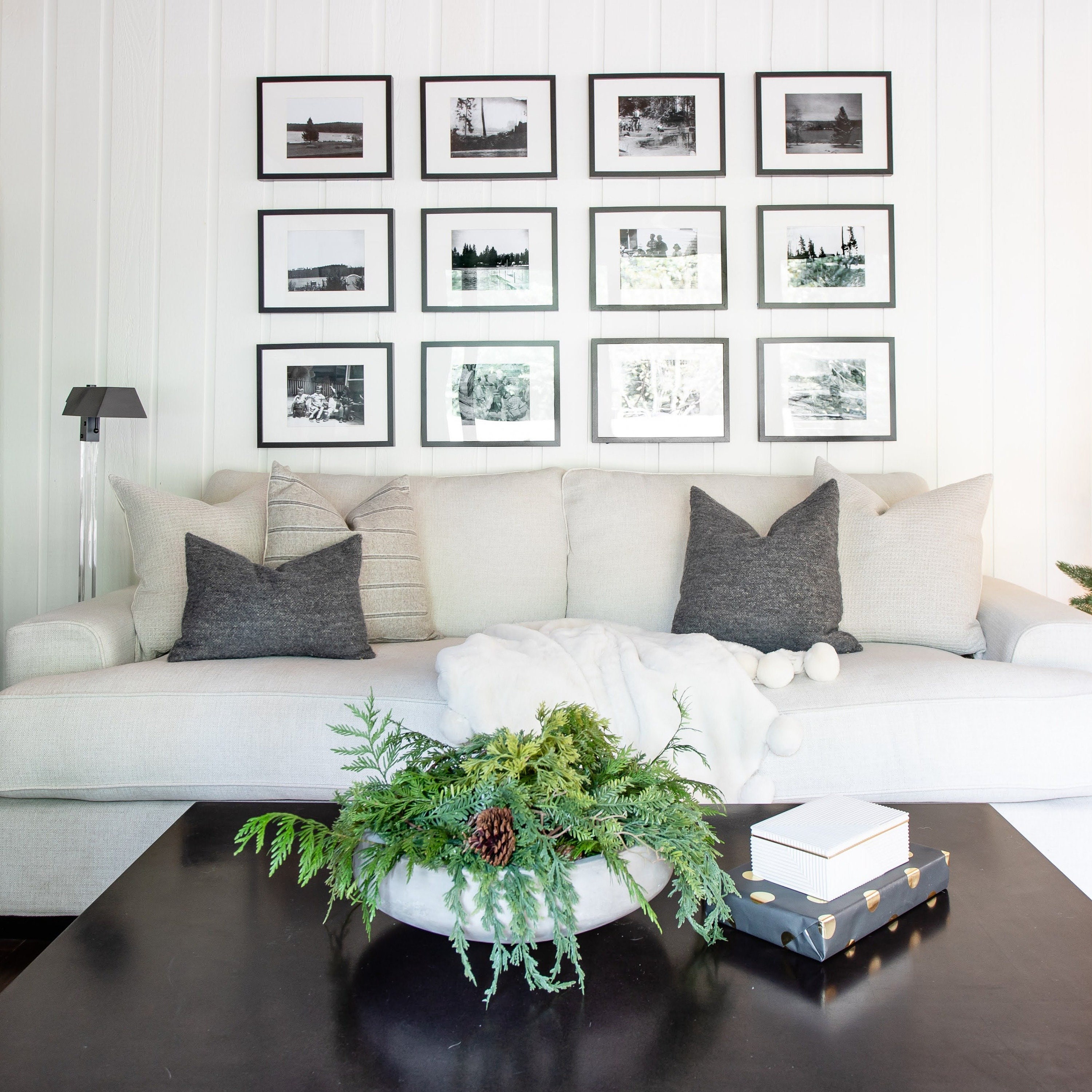 BECKETT Dark Gray Bouclé Pillow Cover Neutral Pillow | Etsy