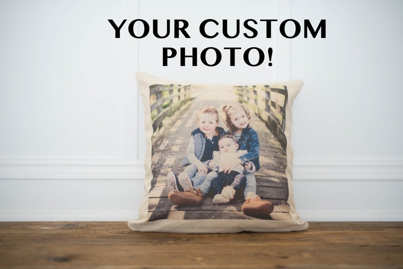 Custom Photo Pillow Cover Etsy
