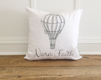 Kids Bedroom Hot Air Balloon Pillow