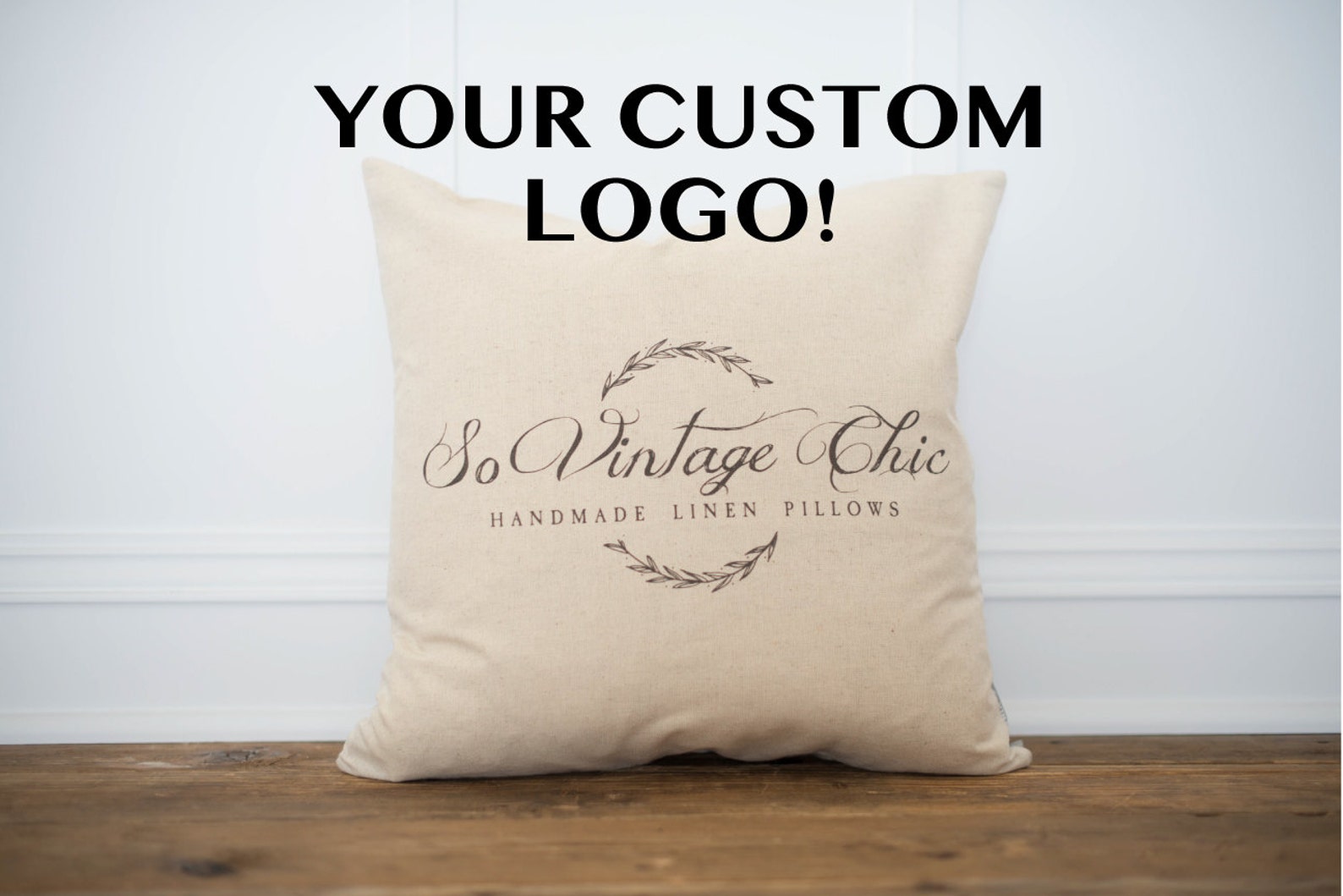 Custom Logo Pillow Cover Etsy