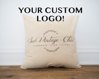 Custom Logo Pillow Cover