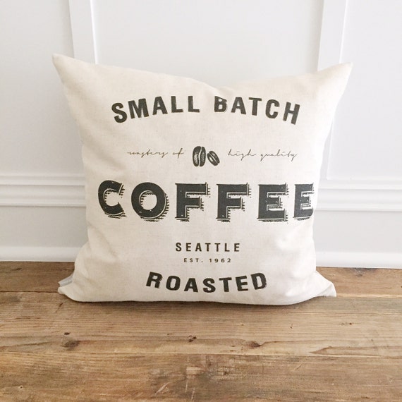Coffee Pillow Cover Etsy