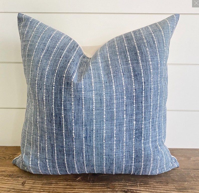 chambray pillow cover