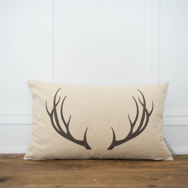 Antler Pillow Cover