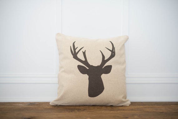 Deer head pillow clearance cover