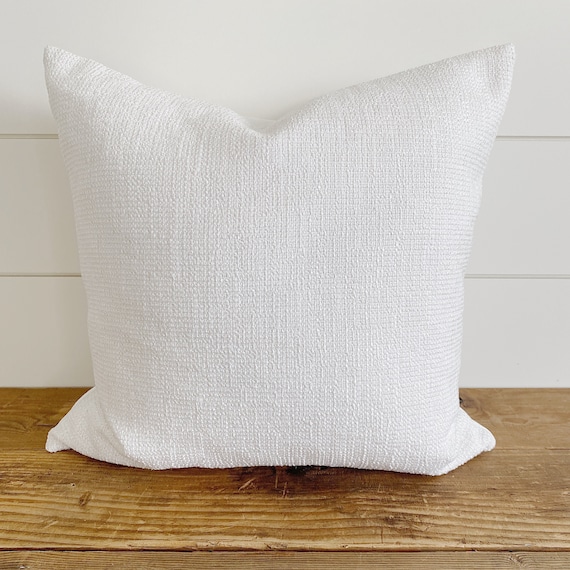 Housse de Coussin Imperméable Blanc