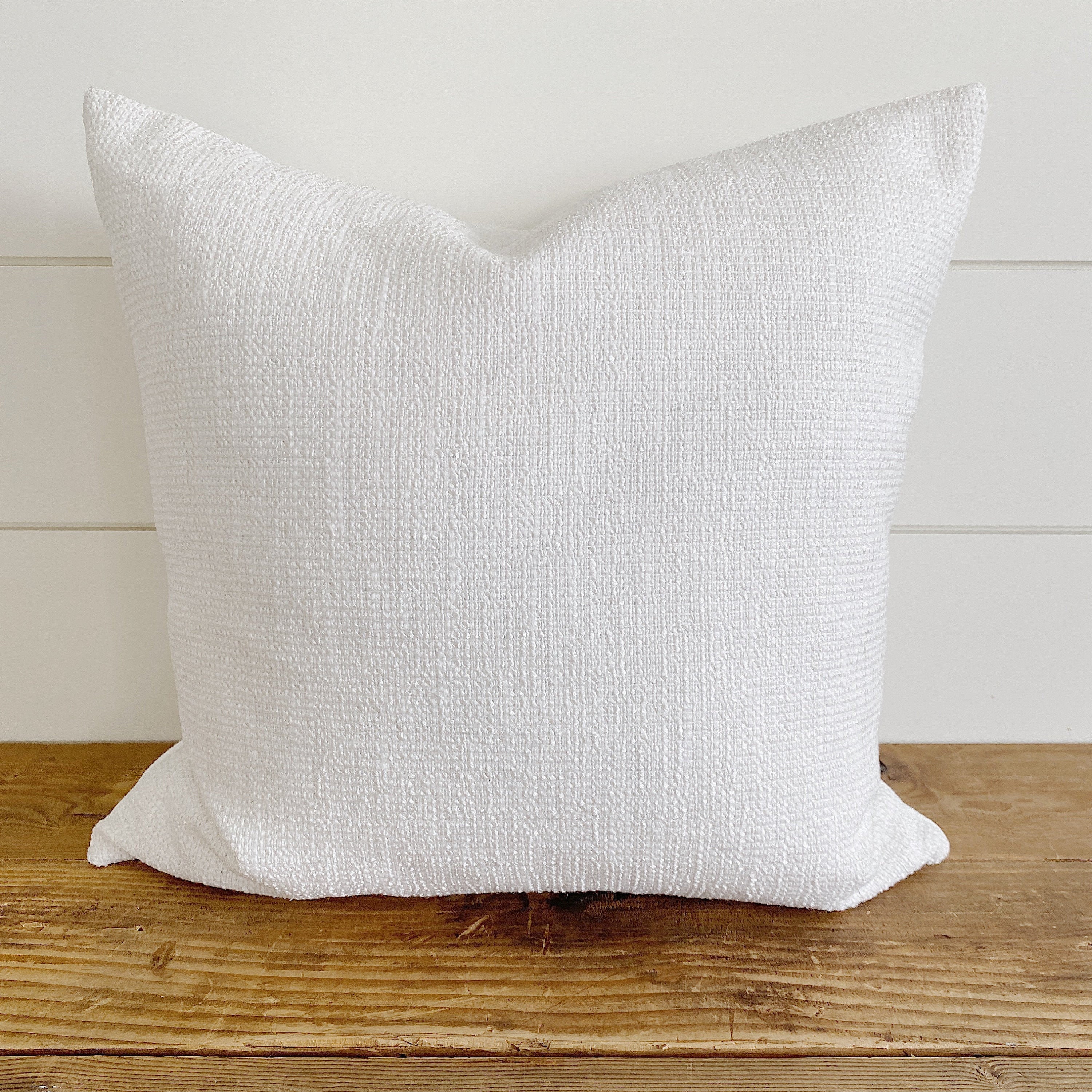 Buy ARIA Indoor/outdoor White Woven Pillow Cover White Pillow