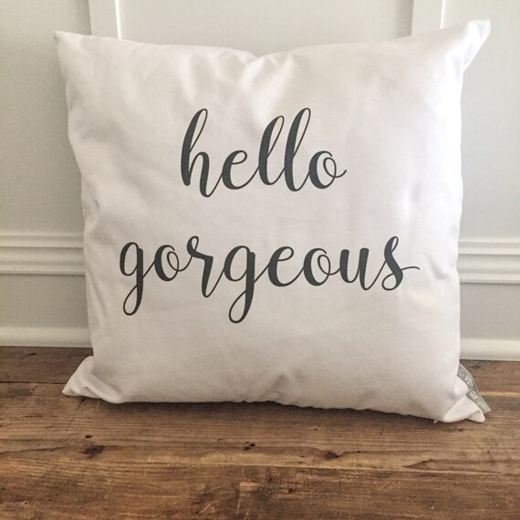 hello beautiful pillow case