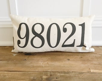 Zipcode Pillow Cover