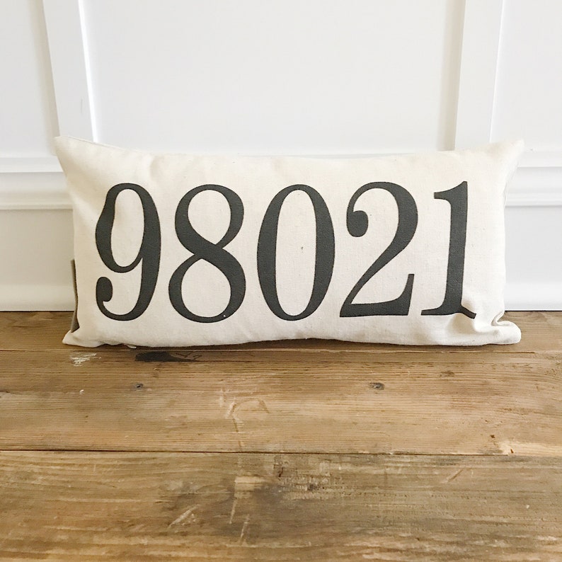 Zipcode Pillow Cover image 1