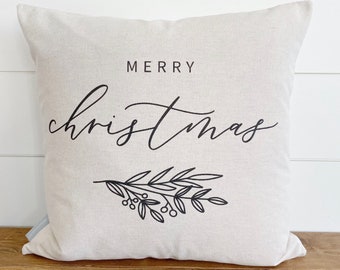 Feliz Navidad Almohada de Caligrafía