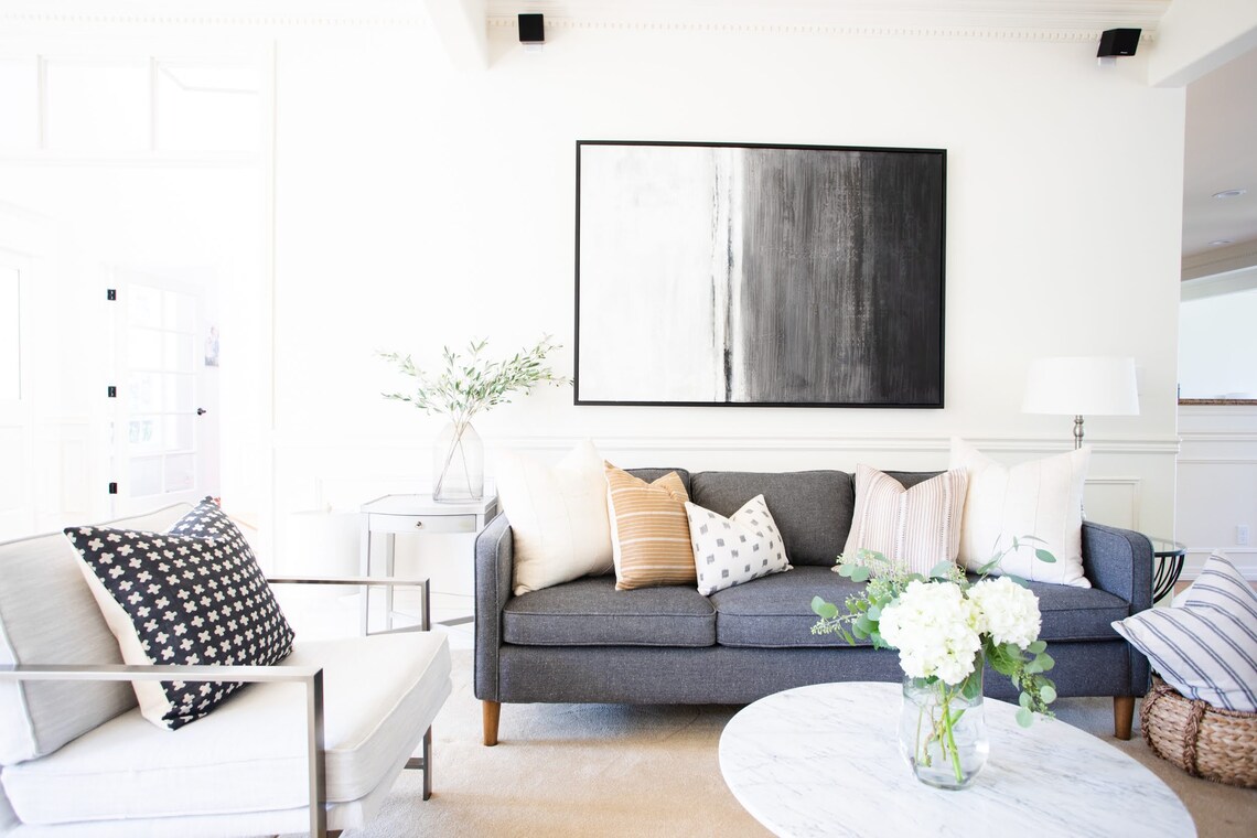 JAMESON Mustard Linen Pillow Cover Mustard Pillow Etsy