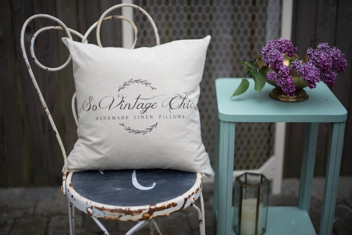Custom Logo Pillow Cover Etsy