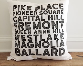 Custom Suburbs Pillow Cover