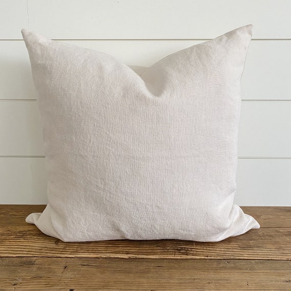FELICITY Ivory Linen Pillow Cover Neutral Pillow Neutral Linen Pillow off White Pillow Lumbar Pillow Euro Sham White Linen Etsy UK