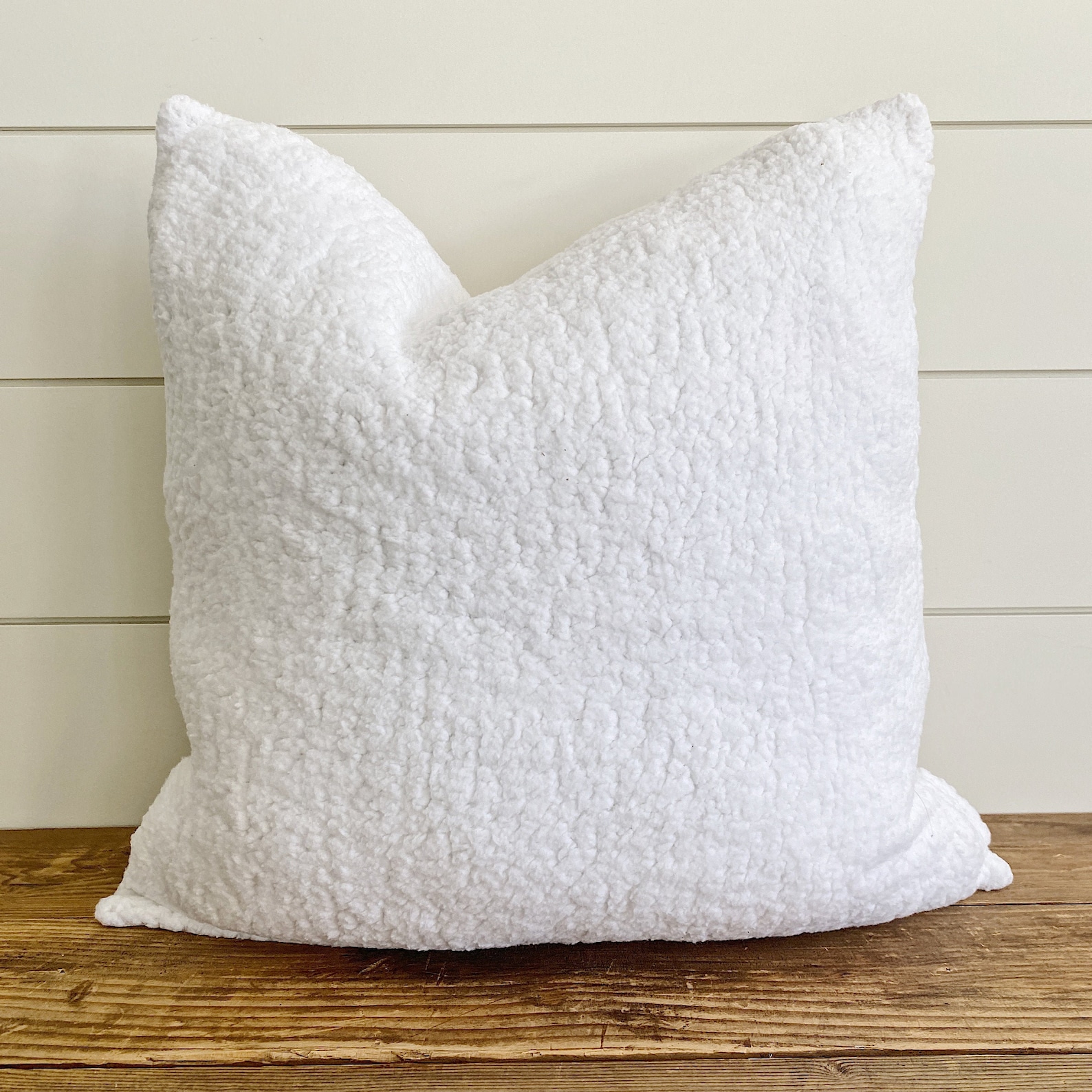 AVERY White Sherpa Pillow Cover Natural Pillow Sherpa Etsy