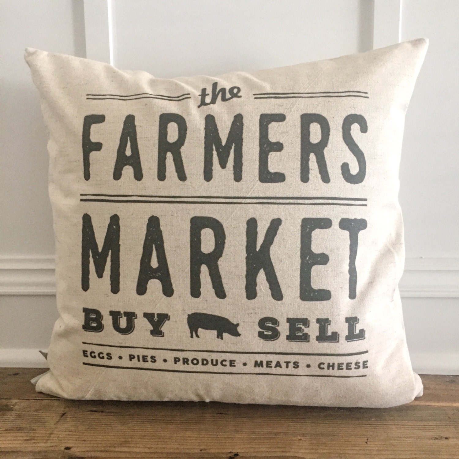 Farmer's Market Pillow Cover Etsy