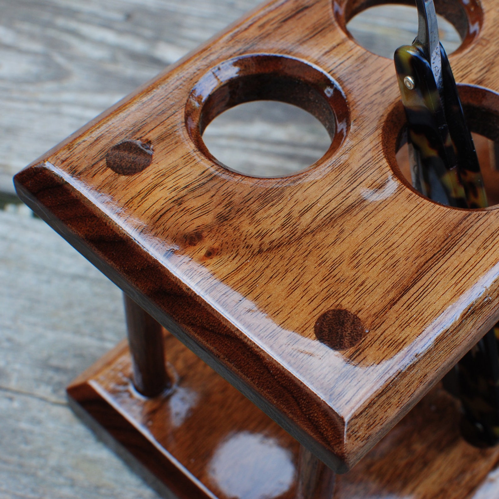 Straight Razor Stand for 7day Shaving Set Solid Walnut Wood Etsy