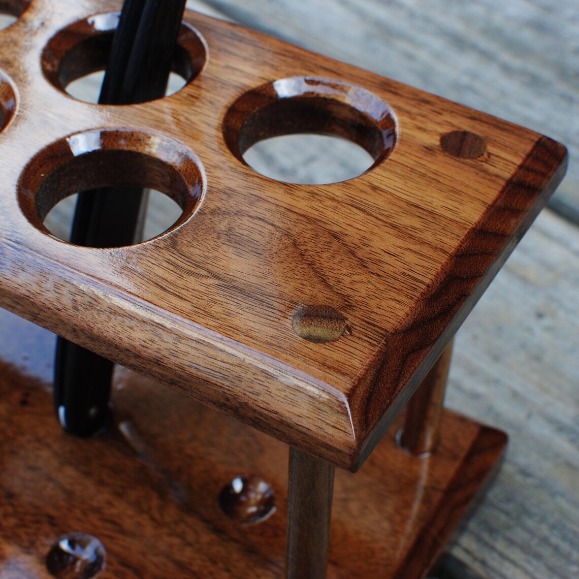 Straight Razor Stand for 7day Shaving Set Solid Walnut Wood Etsy