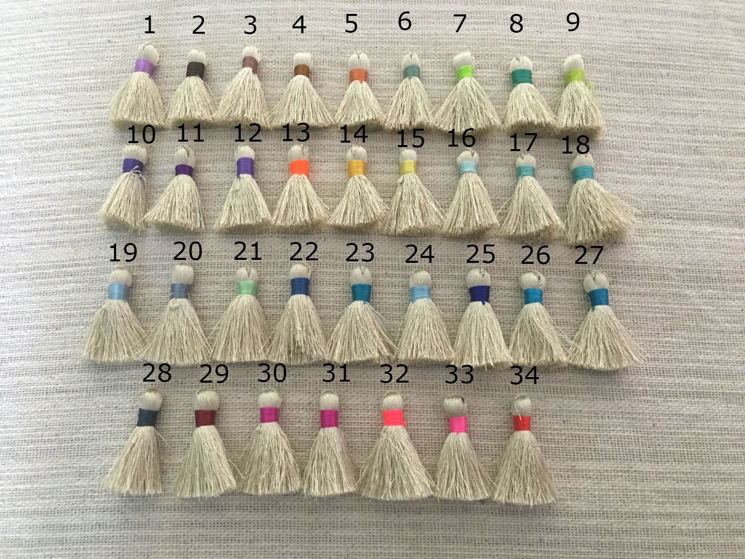Tasseltastic: Cotton Tassels for Jewelry Making, 2 3/8, Designer Tassel for  Malas or Necklaces, Metallic Gold Binding, You Choose 8 Pieces 