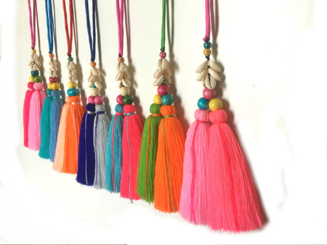 Tassels for handbags Straw bag tassel charm Tassel Beach bag Etsy