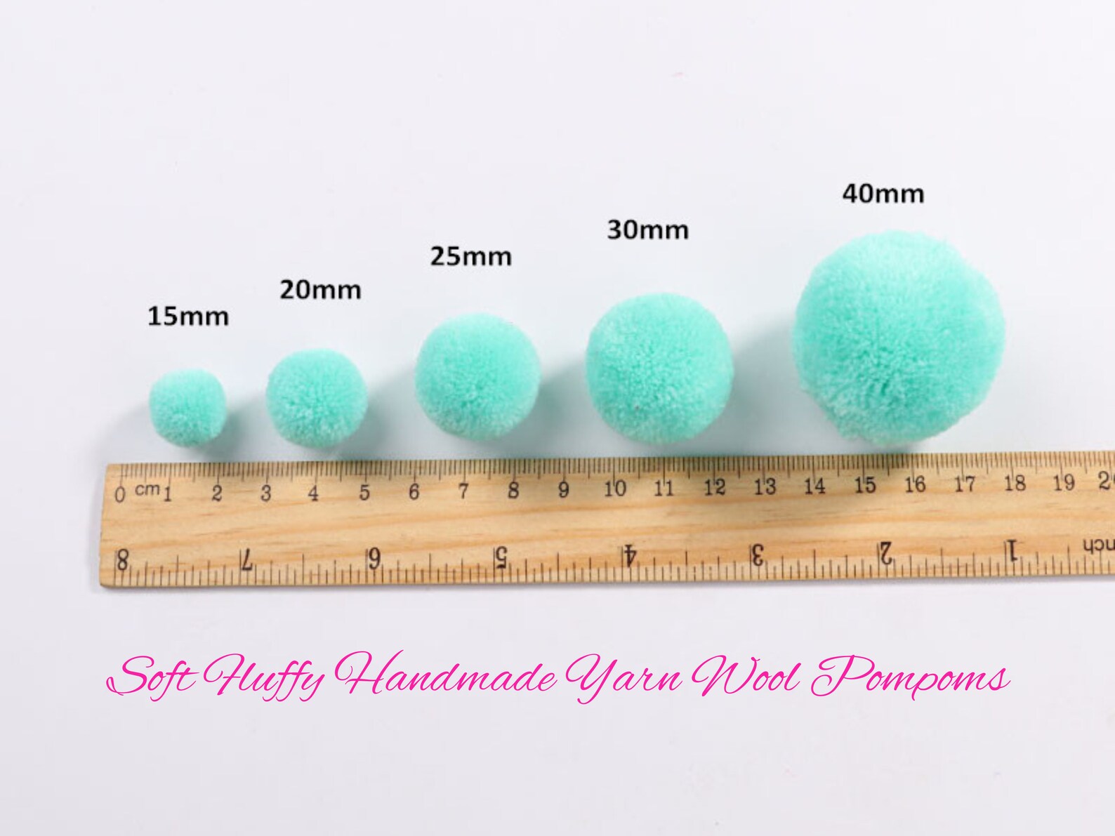 Fluffy Yarn Pom Poms Pick Your Own Colors 1cm 4cm 80 Etsy