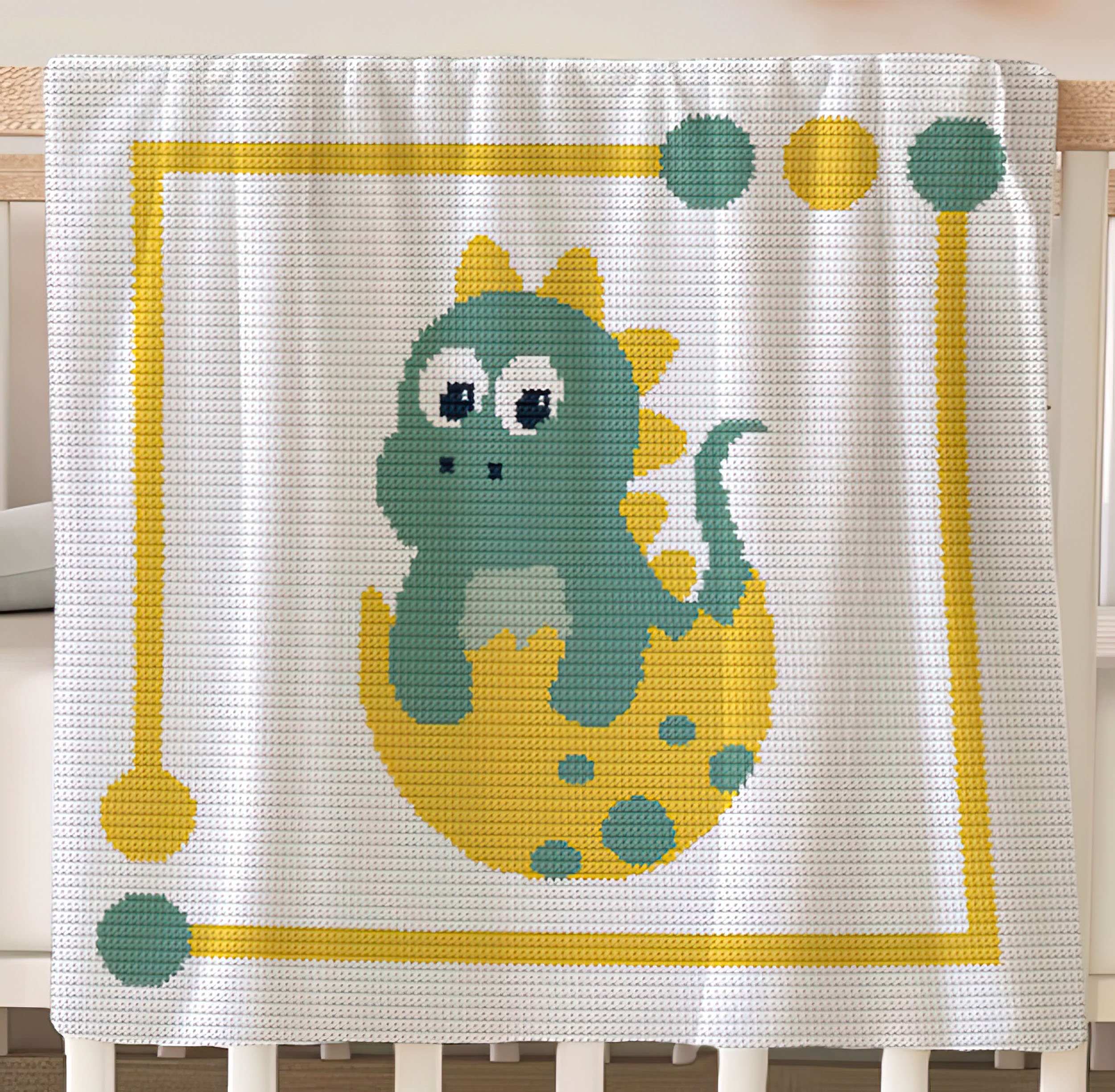 40 Dinosaur Blanket Crochet Patterns to Stitch for Kids, Nurseries, and Dino Fans 38 Dinosaur Crochet Baby Blanket Pattern: Toto Afghan