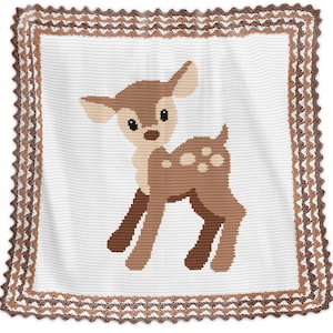 CROCHET Pattern - Baby Blanket Pattern - Baby Roe - Crochet Chart - Roe Crochet Pattern - Afghan Crochet Pattern - Deer Crochet Graph